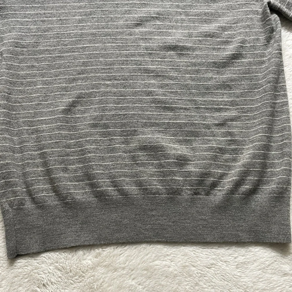 Polo Ralph Lauren Long Sleeve Polo 94% Wool Blend Striped Golf Size M